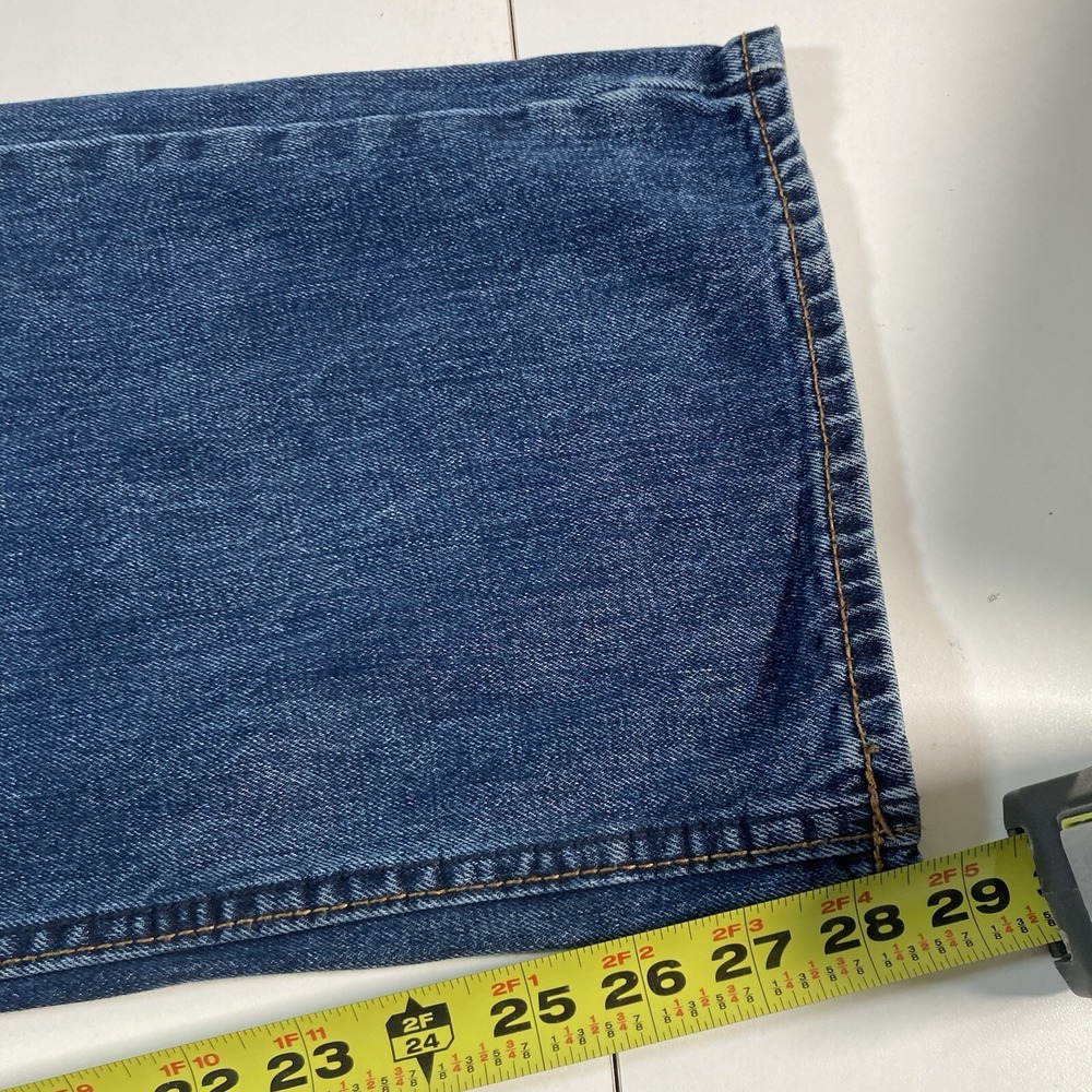 Old Navy Loose Fit Jeans 38x29 Blue Denim Relaxed Baggy Work USA (Tag 38x30) - Picture 7 of 9
